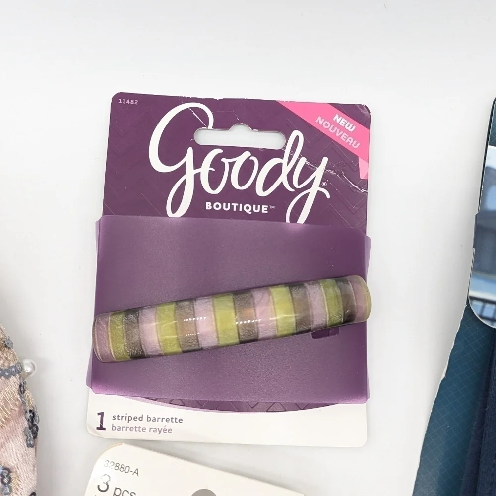 Scunci Goody & Basic Solutions headband and clip bundle